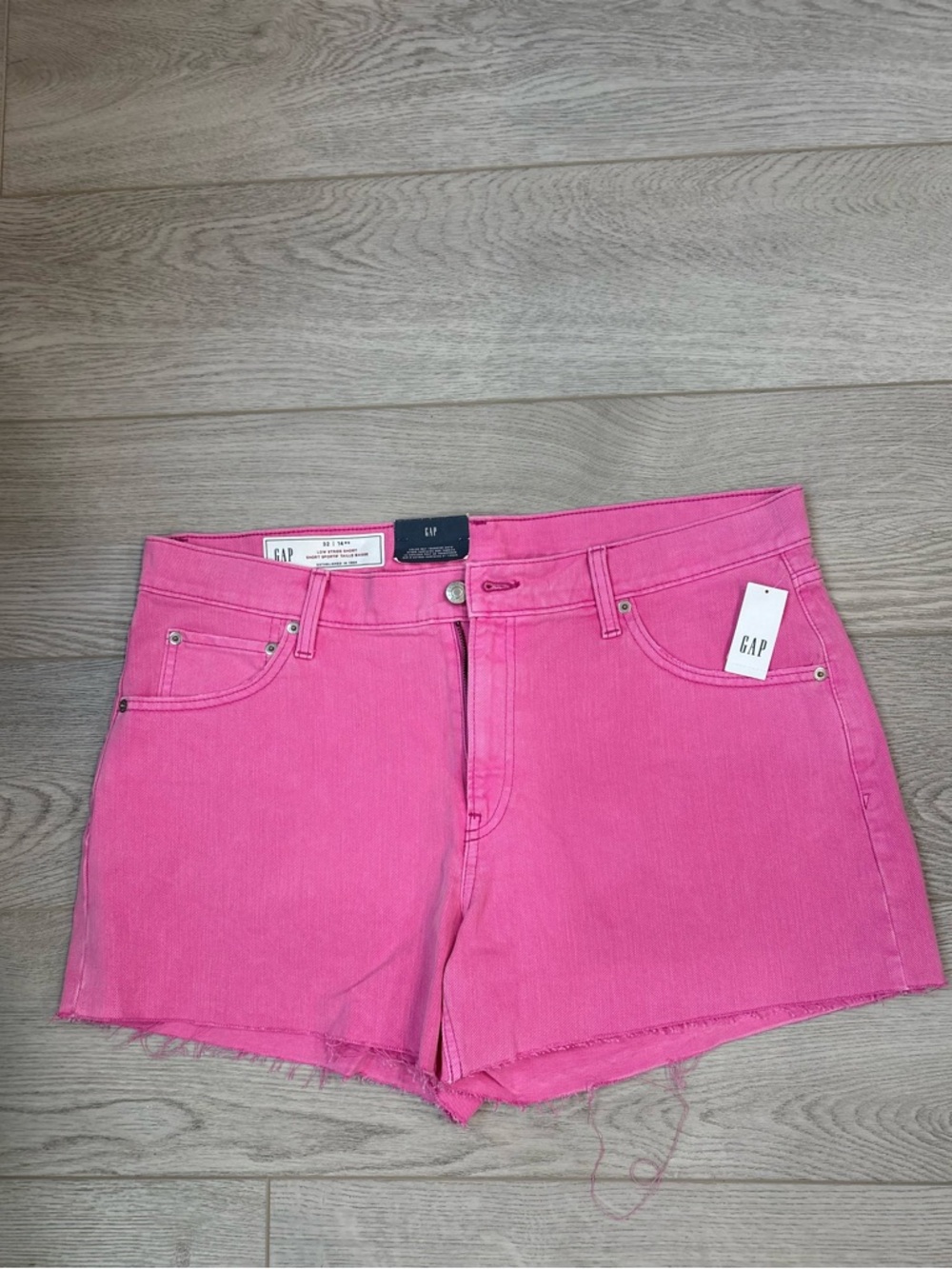 GAP Bright Pink Denim Cutoff Shorts